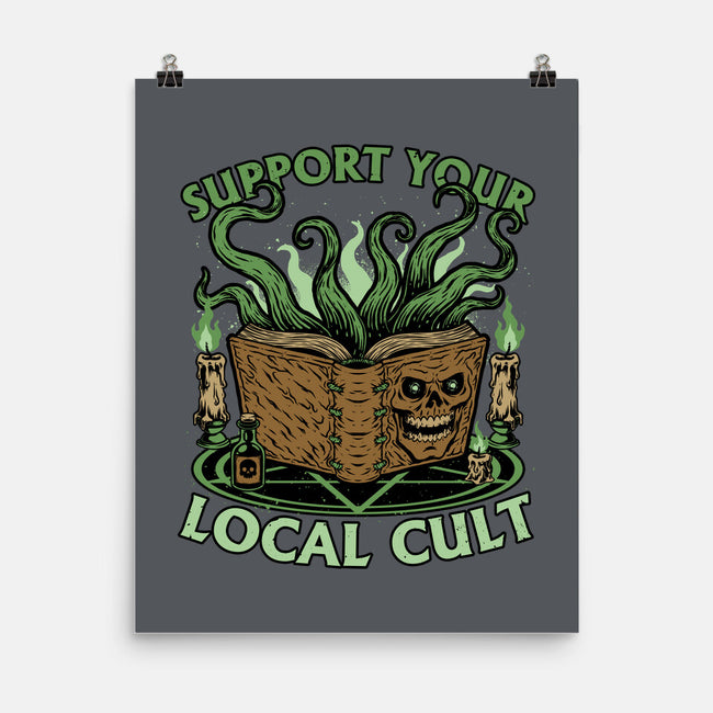 Necronomicon Cultist Book-None-Matte-Poster-Studio Mootant