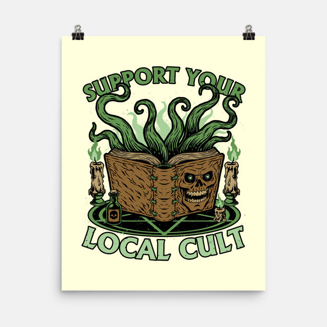Necronomicon Cultist Book-None-Matte-Poster-Studio Mootant