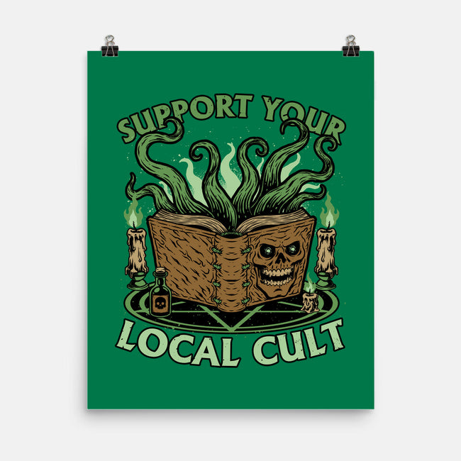 Necronomicon Cultist Book-None-Matte-Poster-Studio Mootant