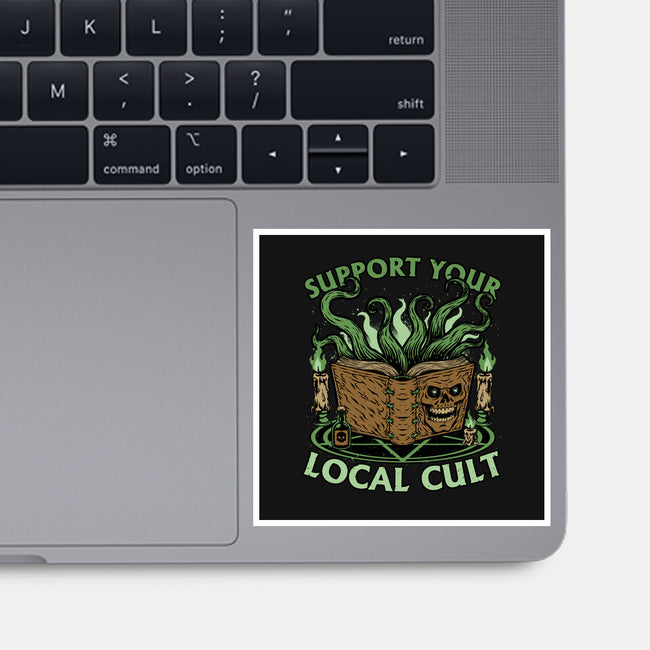 Necronomicon Cultist Book-None-Glossy-Sticker-Studio Mootant