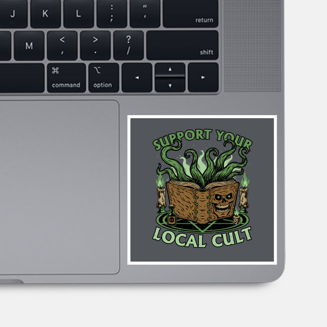 Necronomicon Cultist Book-None-Glossy-Sticker-Studio Mootant