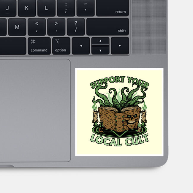 Necronomicon Cultist Book-None-Glossy-Sticker-Studio Mootant