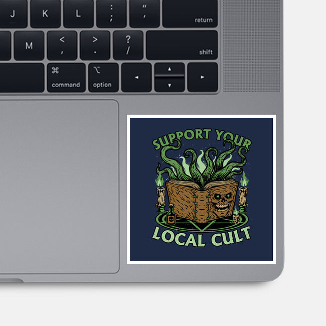Necronomicon Cultist Book-None-Glossy-Sticker-Studio Mootant