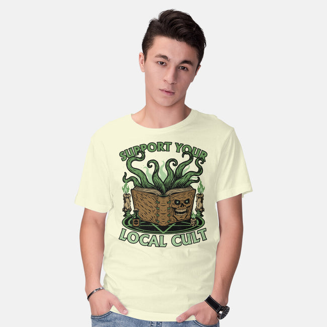 Necronomicon Cultist Book-Mens-Basic-Tee-Studio Mootant
