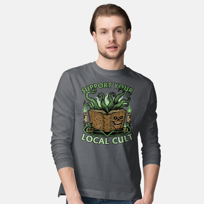 Necronomicon Cultist Book-Mens-Long Sleeved-Tee-Studio Mootant