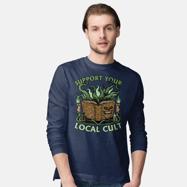 Necronomicon Cultist Book-Mens-Long Sleeved-Tee-Studio Mootant