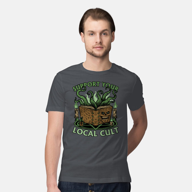 Necronomicon Cultist Book-Mens-Premium-Tee-Studio Mootant