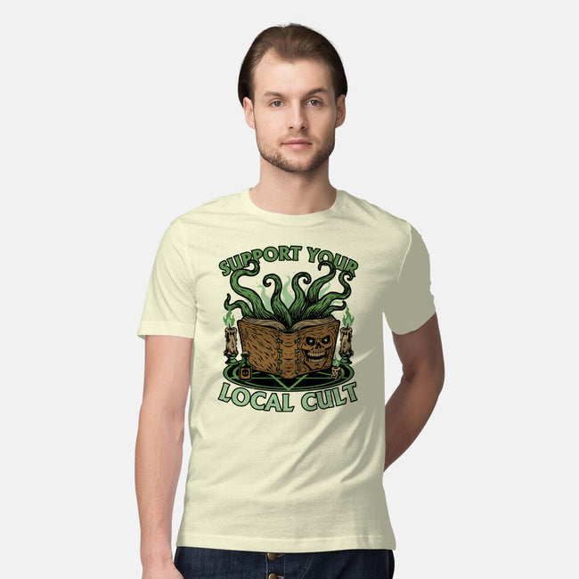Necronomicon Cultist Book-Mens-Premium-Tee-Studio Mootant