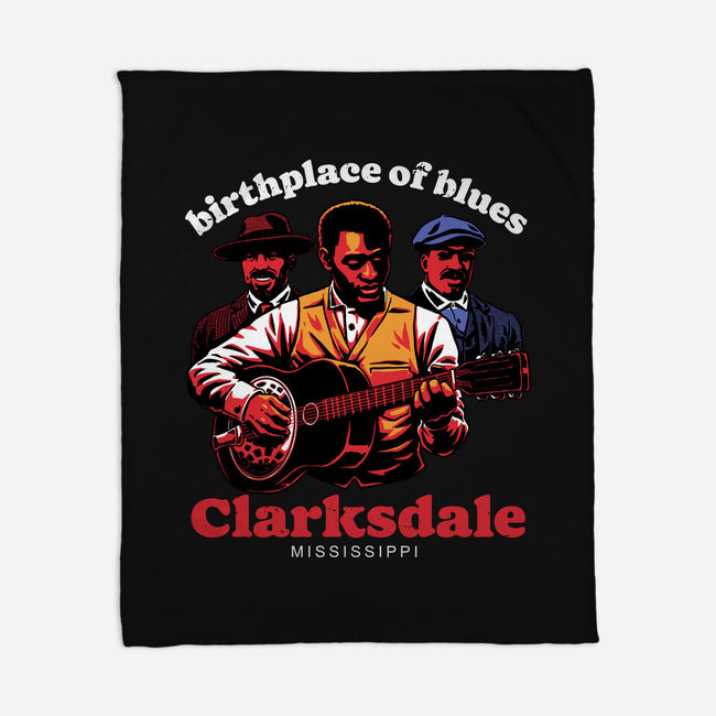 Horror Vampires Blues-None-Fleece-Blanket-Studio Mootant