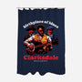 Horror Vampires Blues-None-Polyester-Shower Curtain-Studio Mootant