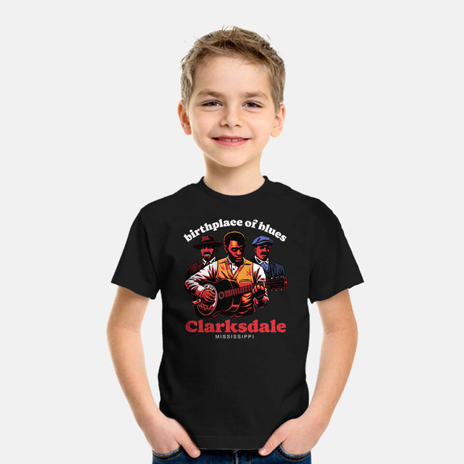 Horror Vampires Blues-Youth-Basic-Tee-Studio Mootant