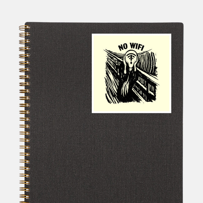 No WIFI Scream-None-Glossy-Sticker-rocketman_art
