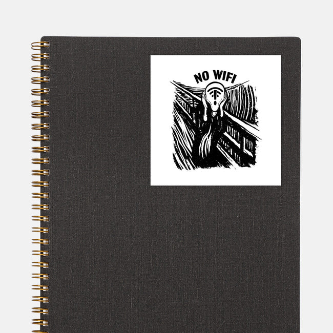 No WIFI Scream-None-Glossy-Sticker-rocketman_art