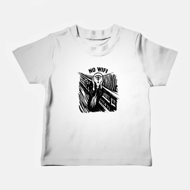 No WIFI Scream-Baby-Basic-Tee-rocketman_art