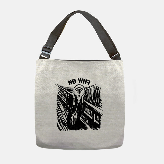 No WIFI Scream-None-Adjustable Tote-Bag-rocketman_art