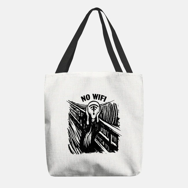 No WIFI Scream-None-Basic Tote-Bag-rocketman_art