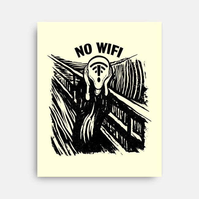 No WIFI Scream-None-Stretched-Canvas-rocketman_art