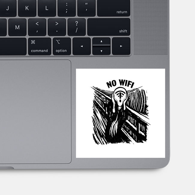 No WIFI Scream-None-Glossy-Sticker-rocketman_art