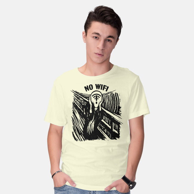 No WIFI Scream-Mens-Basic-Tee-rocketman_art