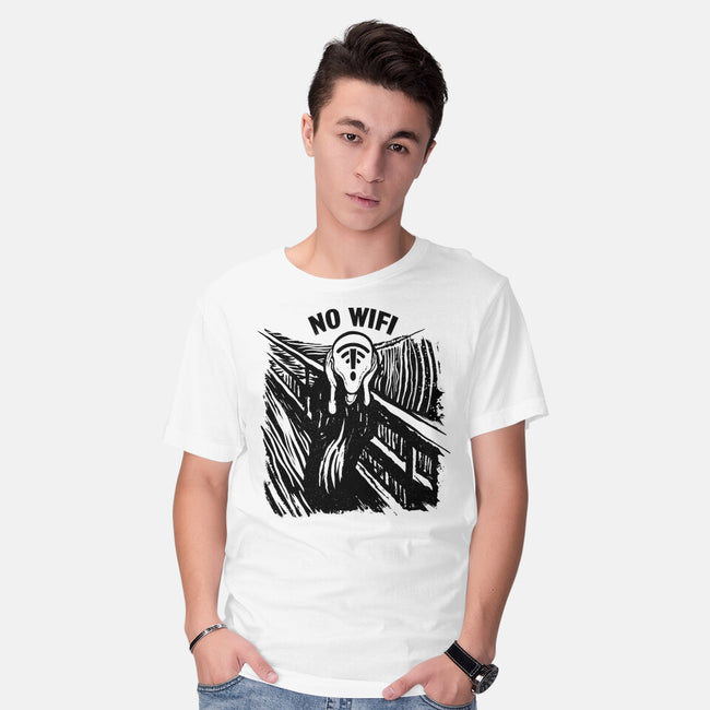 No WIFI Scream-Mens-Basic-Tee-rocketman_art