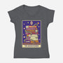 The Bookworm RPG-Womens-V-Neck-Tee-tobefonseca
