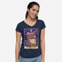 The Bookworm RPG-Womens-V-Neck-Tee-tobefonseca