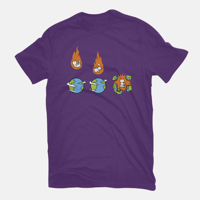 Cat Meteor-Mens-Basic-Tee-tobefonseca