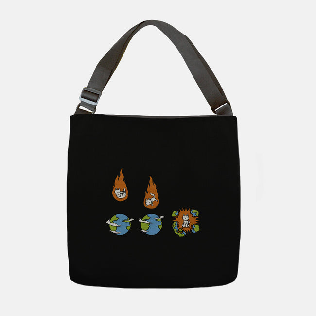 Cat Meteor-None-Adjustable Tote-Bag-tobefonseca