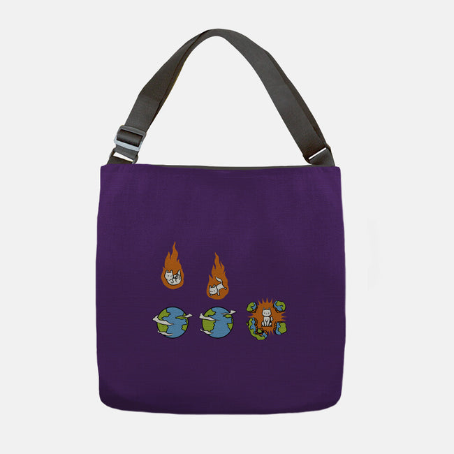 Cat Meteor-None-Adjustable Tote-Bag-tobefonseca