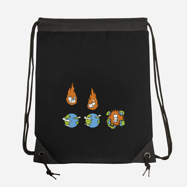 Cat Meteor-None-Drawstring-Bag-tobefonseca