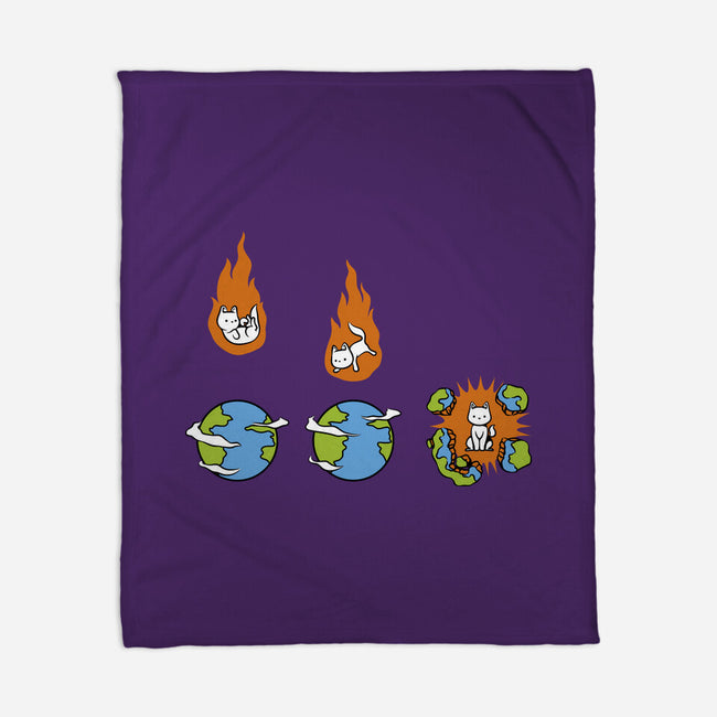 Cat Meteor-None-Fleece-Blanket-tobefonseca
