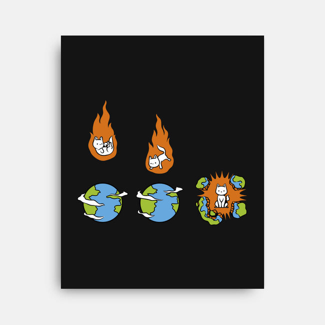 Cat Meteor-None-Stretched-Canvas-tobefonseca