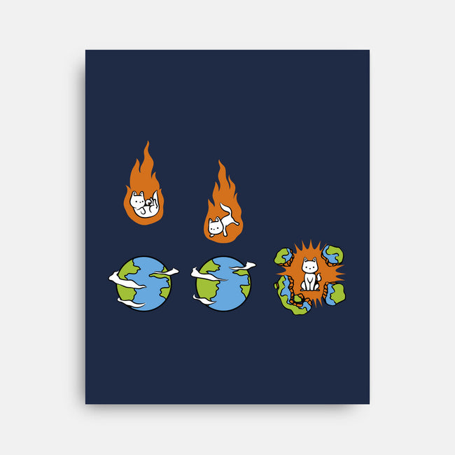 Cat Meteor-None-Stretched-Canvas-tobefonseca