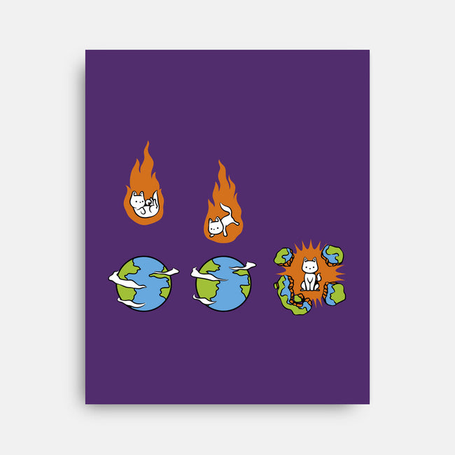 Cat Meteor-None-Stretched-Canvas-tobefonseca