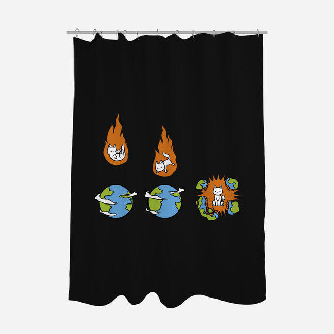 Cat Meteor-None-Polyester-Shower Curtain-tobefonseca