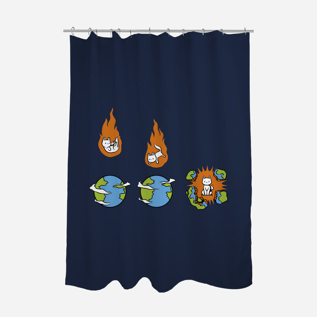 Cat Meteor-None-Polyester-Shower Curtain-tobefonseca