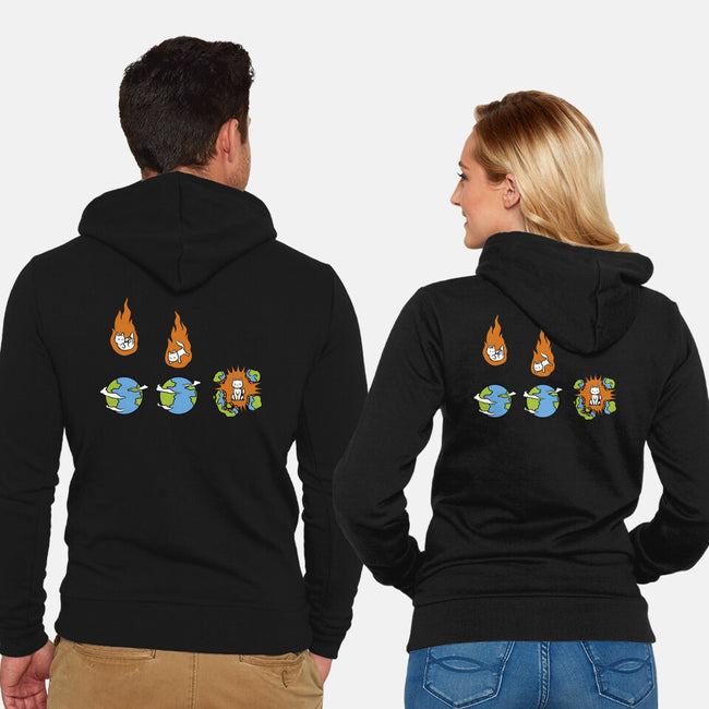 Cat Meteor-Unisex-Zip-Up-Sweatshirt-tobefonseca