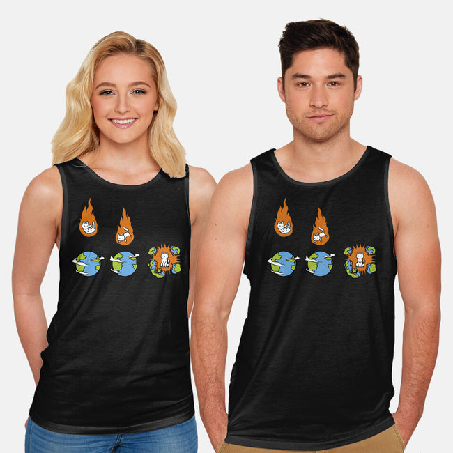 Cat Meteor-Unisex-Basic-Tank-tobefonseca
