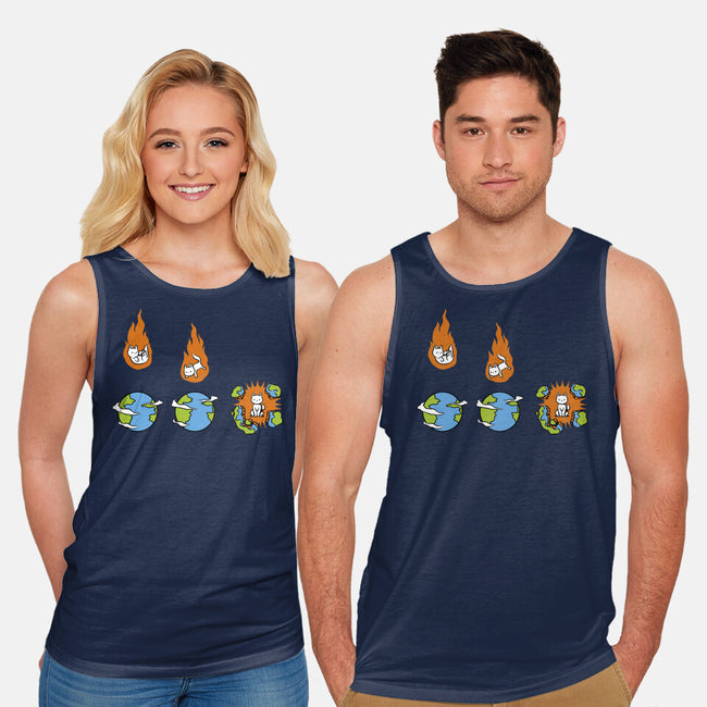 Cat Meteor-Unisex-Basic-Tank-tobefonseca