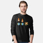 Cat Meteor-Mens-Long Sleeved-Tee-tobefonseca