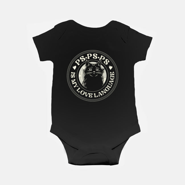 PSPSPS Is My Love Language Cat-Baby-Basic-Onesie-tobefonseca