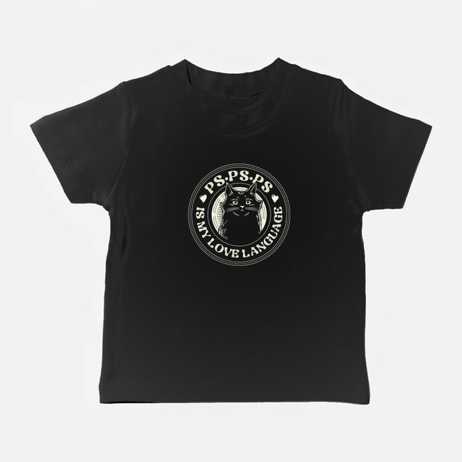 PSPSPS Is My Love Language Cat-Baby-Basic-Tee-tobefonseca