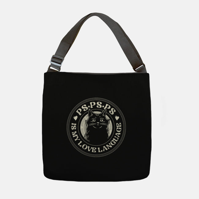 PSPSPS Is My Love Language Cat-None-Adjustable Tote-Bag-tobefonseca