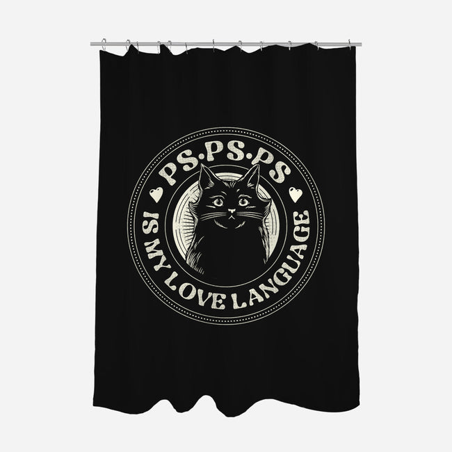 PSPSPS Is My Love Language Cat-None-Polyester-Shower Curtain-tobefonseca