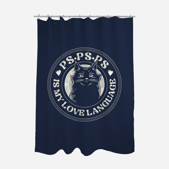 PSPSPS Is My Love Language Cat-None-Polyester-Shower Curtain-tobefonseca