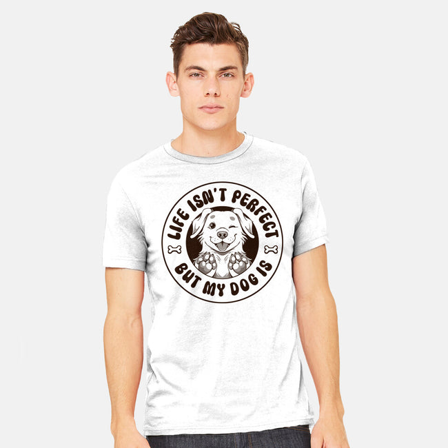 Life Isn't Perfect But My Dog Is-Mens-Heavyweight-Tee-tobefonseca