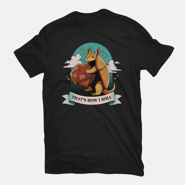 Armadillo That's How I Roll-Womens-Fitted-Tee-tobefonseca