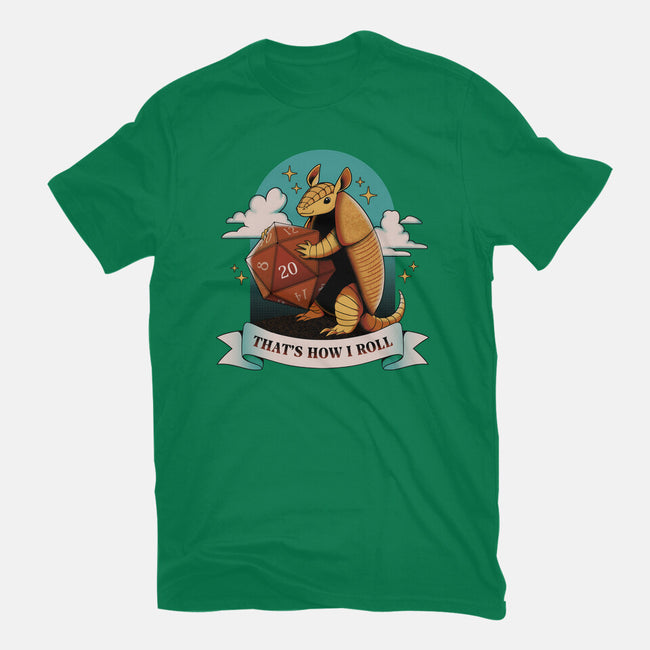 Armadillo That's How I Roll-Womens-Fitted-Tee-tobefonseca