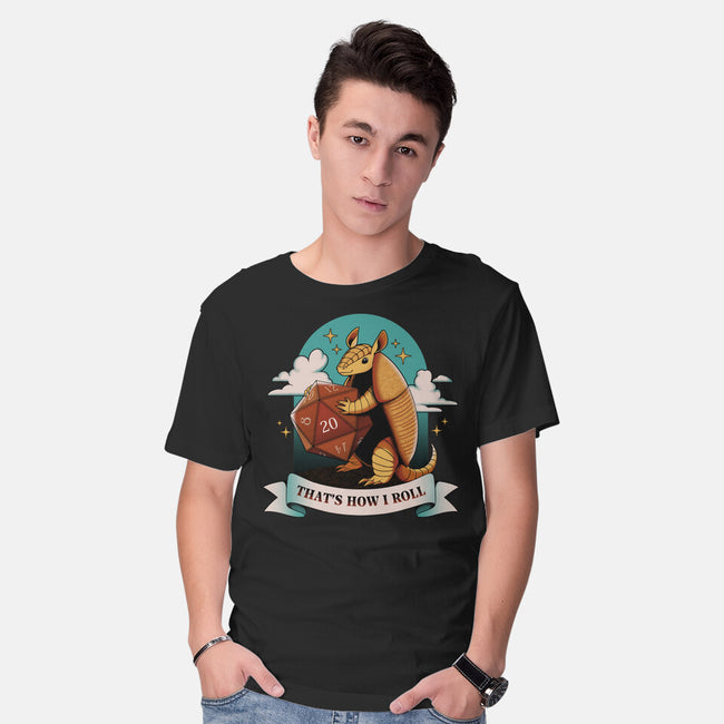 Armadillo That's How I Roll-Mens-Basic-Tee-tobefonseca