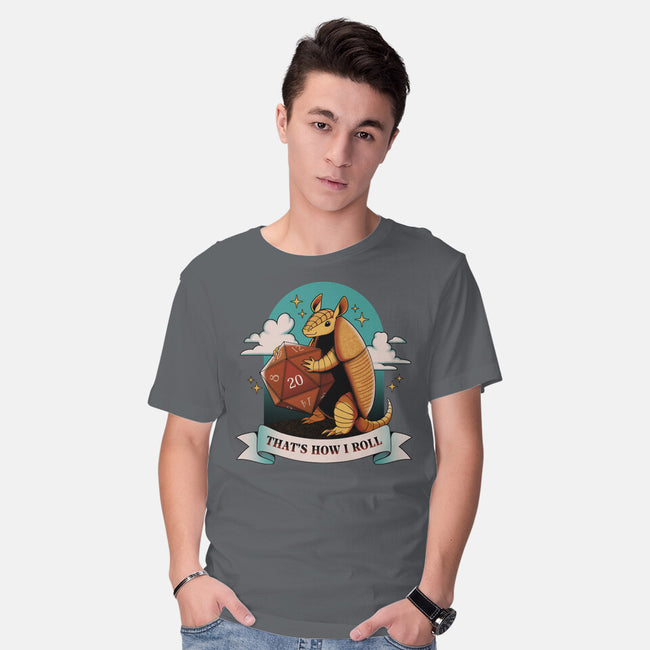 Armadillo That's How I Roll-Mens-Basic-Tee-tobefonseca